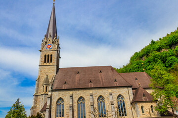 Vaduz Cathedral, or Cathedral of St. Florin is a neo-Gothic church in Vaduz, Liechtenstein
