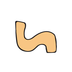 Retro Abstract Hand Drawn Shapes Organic Colorful