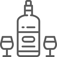 Bottle drink icon symbol vector image. Illustration of the drink water bottle glass design image