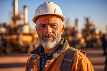 A supervisor managing an oil field in the Middle East