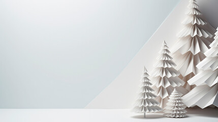 AI art Paper craft Christmas tree ペーパークラフト　クリスマスツリー