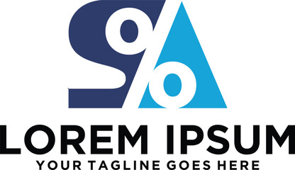 Discount letter S A logo design