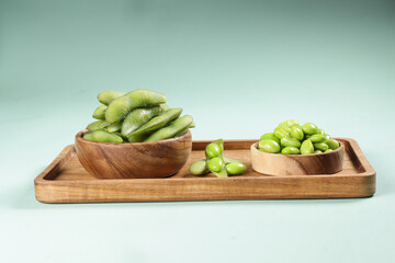 Edamame or Boiled Green Soybeans with Himalayan Salt