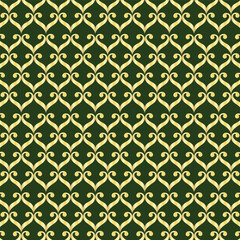 Art deco seamless pattern background, antique stylish ornament.
