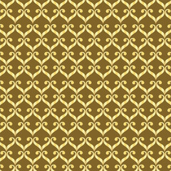 Art deco seamless pattern background, antique stylish ornament.