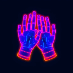 hand with light