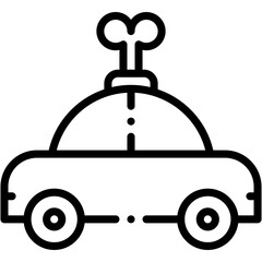 Vector Icon Car Toy, Gaming, Childhood, Toy, Kids Game, Vehicle