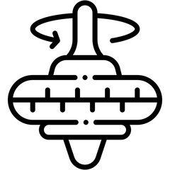 Vector Icon Spinning Top, Game, Fun, Spinner, Toy, Kids Game