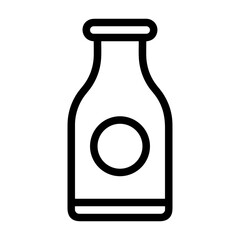 Bottle drink icon symbol vector image. Illustration of the drink water bottle glass design image