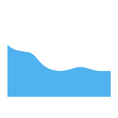 Blue Wave Border Frame 