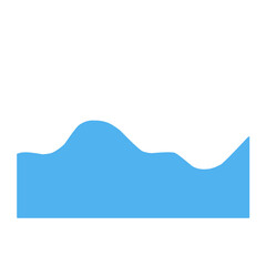 Blue Wave Border Frame 