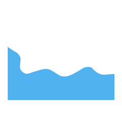 Blue Wave Border Frame 