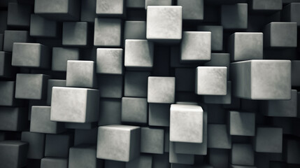 Grey cubes background