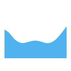 Blue Wave Border Frame 