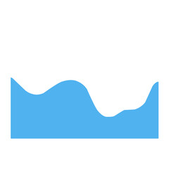 Blue Wave Border Frame 