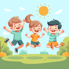 vector flat international children's day celebration background