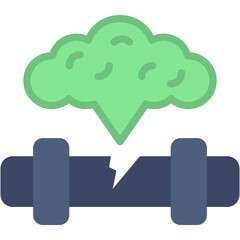 Vector Icon Broken Pipe, Leak, Home Repair, Improvement, Pipe, Construction And Tools