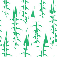 Green Tropical Leaf Seamless Pattern Design