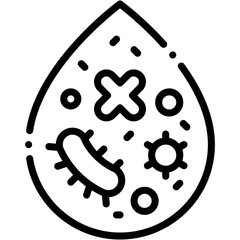 Vector Icon Water Pollution, Waste, Nature, Waste Water, Contamination, Pollution