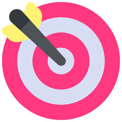 Vector Icon Goal, Target, Objectives, Challenge, Targeting, Focus