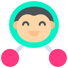 Vector Icon Coordination, Suit, Businessman, People, Manager, Social Network