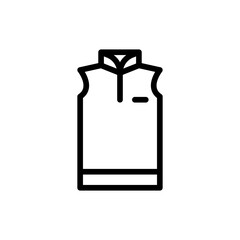 Muslim vest fashion muslim icon with black outline style. muslim, isolated, woman, female, person, young, arab. Vector Illustration