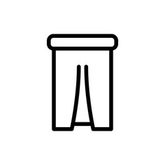 Sarong fashion muslim icon with black outline style. muslim, sarong, islam, religion, islamic, religious, ramadan. Vector Illustration