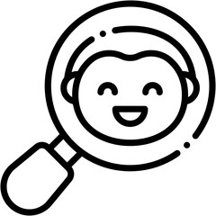 Vector Icon Search, Magnifying Glass, Zoom, Tool, SEO And Web, Loupe
