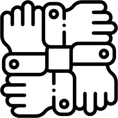 Vector Icon Team, Team Work, Sport Team, Hands, Group, Unity