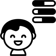 Vector Icon Skills, Avatar, Person, Man, Competence, Characteristics