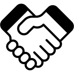 Vector Icon Shake Hands, Hands, Deal, Agreement, Commitment, Cooperation