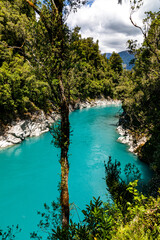 Fototapeta na wymiar Hokitika Gorge in New Zealand.