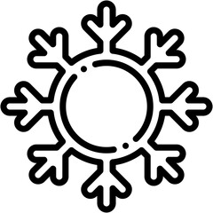Vector Icon Snow, Snowflake, Weather, Cold, Nature, Winter