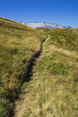Maladeta massif from Montcorbison, Aran Valley, Lérida province, Spain
