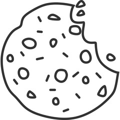 Cookie Line Icon