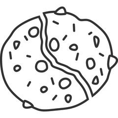 Cookie Line Icon