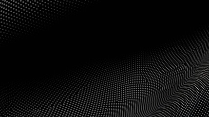 Halftone pattern on a black background