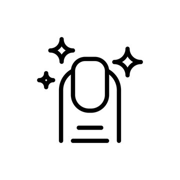 recommend clip art: Nail hygiene hygiene icon with black outline style. hygiene, manicure, finger, care, nail, beauty, polish. Vector Illustration