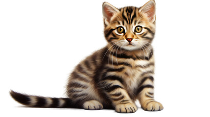 cat on a transparent background