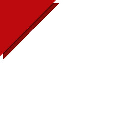 Red Triangle Corner Design. Can be used as a Text Frame.