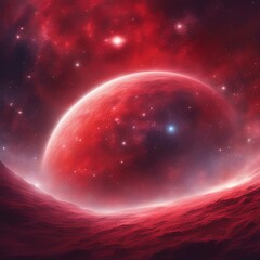 space, the cosmos, galaxy, red