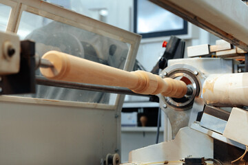 Process of making balusters from wood in furniture manufacture