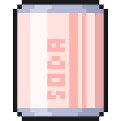 Pixel art soft drink can
