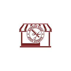Barber shop icon isolated on transparent background