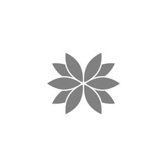 Lotus flower icon isolated on transparent background