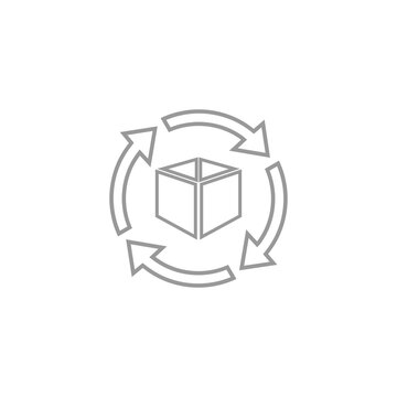 recommend clip art: Free product return icon isolated on transparent background