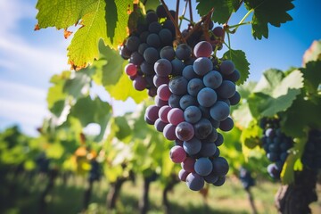 Fototapeta premium Grapes on Vineyard during Daytime