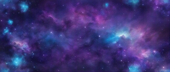  the cosmos, galaxy, blue and purple