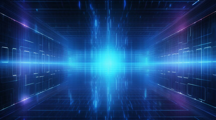 Fototapeta na wymiar Hitech digital technology concept futuristic abstract cyberspace background data center server internet speed