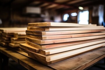 stacked wooden boards ready for a karate break
